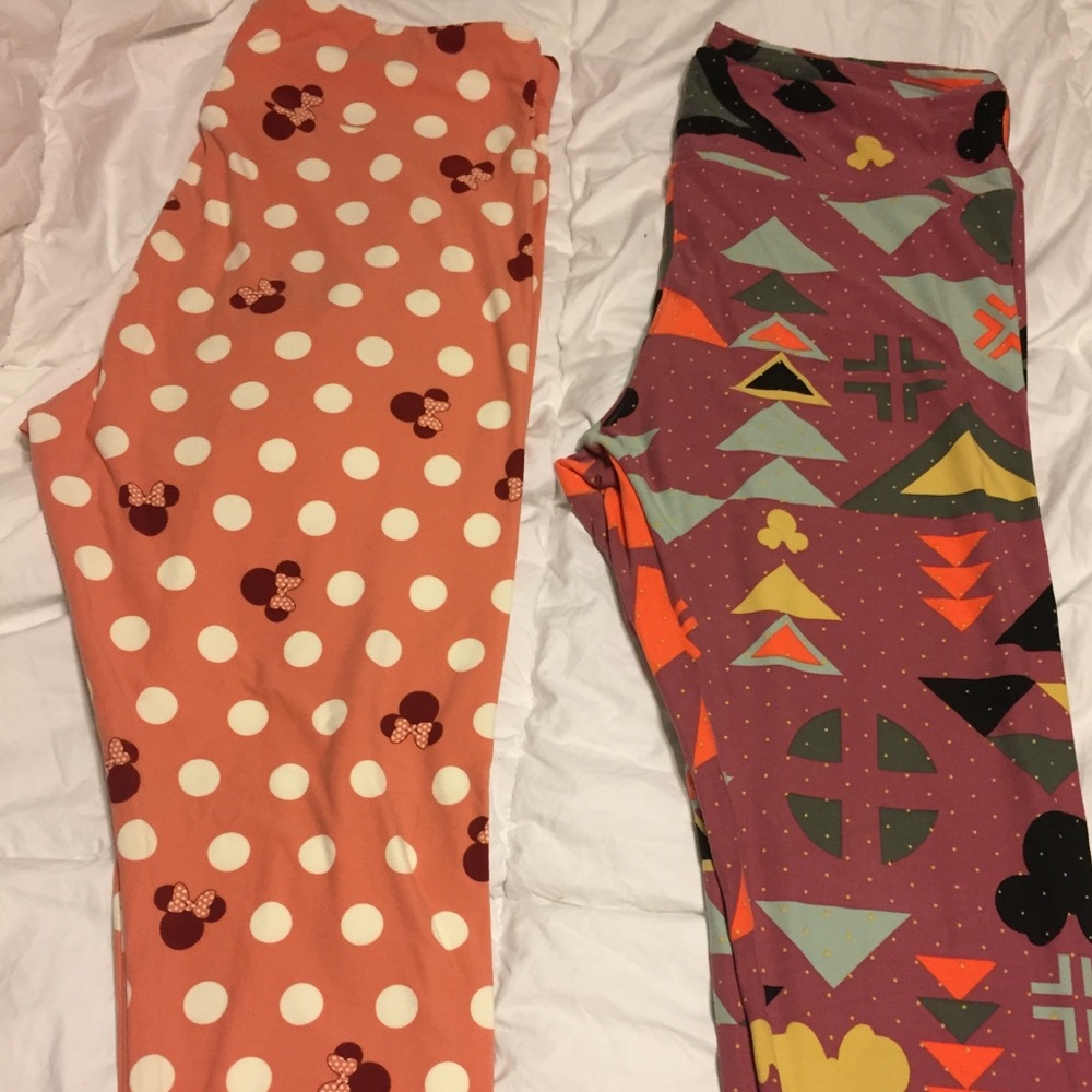 Disney unicorn lularoe leggings tc tall mickey